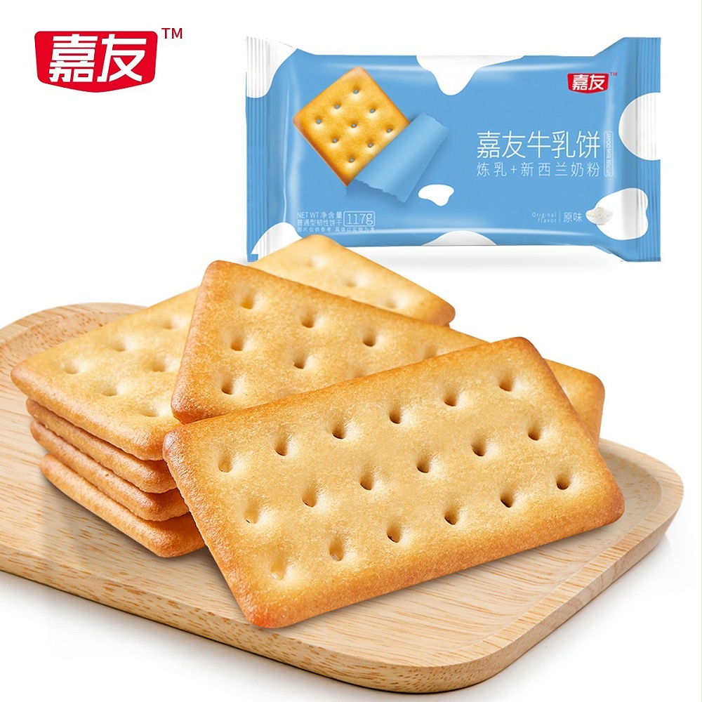 嘉友牛乳餅干原味117g