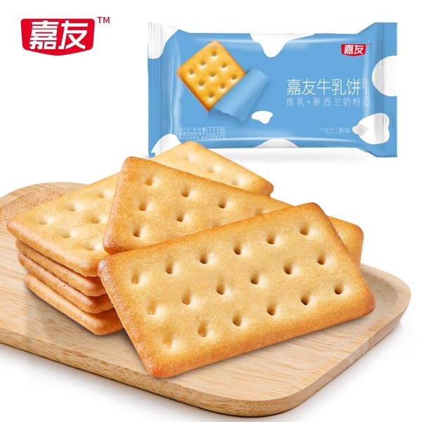 嘉友牛乳餅干原味117g