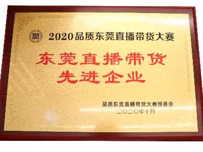 廣東嘉友食品有限公司榮獲東莞直播帶貨先進(jìn)企業(yè)